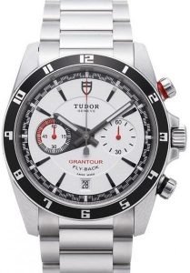 Replica Tudor Grantour Chrono Fly Back White Dial Steel Strap Mens Watch 20550N-95730white