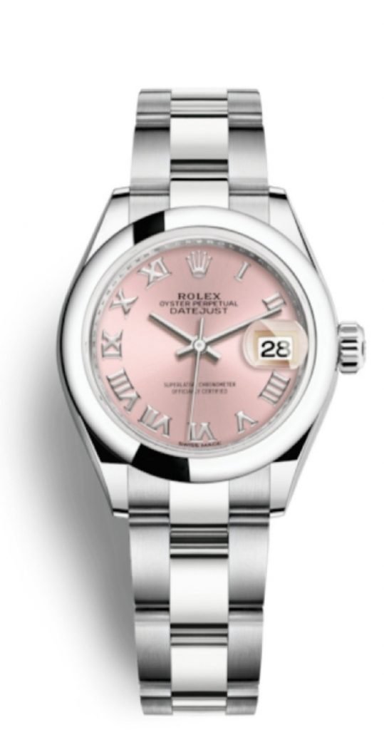 ROLEX LADY-DATEJUST 28MM CADRAN ROSE ROMAINS replica - Top Watches