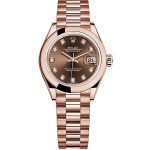 ROLEX ROLEX DATEJUST LADIES SWISS AUTOMATIC BROWN DIAL 28MM