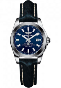 Replica Breitling Galactic 29 Blue Dial Blue Leather Strap ladies W7234812/C948/271X/A12BA.1