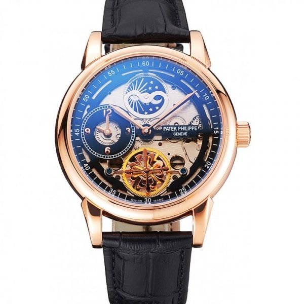 MEN PATEK PHILIPPE DUAL TIME MOONPHASE - Top Watches