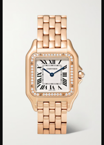 Panthère de Cartier medium 27mm 18-karat pink gold and diamond watch