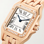 Panthère de Cartier medium 27mm 18-karat pink gold and diamond watch - DrWatch Premium Watch