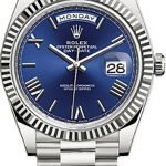 Rolex Day-Date 40mm White Gold Blue