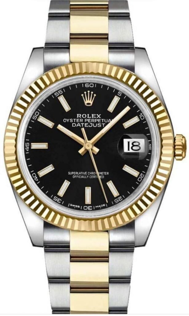 Replica Rolex Datejust II Watch 2-Tone Jubilee Band Watch Black Face - DrWatch Premium Watch
