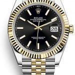 Replica Rolex Datejust II Watch 2-Tone Jubilee Band Watch Black Face - DrWatch Premium Watch