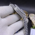 High quality replica Iced Out Moissanite Rolex DayDate full iced silver case - DrWatch Premium Watch