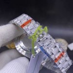 High quality replica Iced Out Moissanite Rolex DayDate full iced silver case - DrWatch Premium Watch