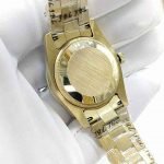 Iced Out Moissanite Rolex Datejust goldgreen 31mm, bezelstones 6-9 clock - DrWatch Premium Watch