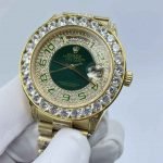 Moissanite Rolex DayDate Circle dial face - DrWatch Premium Watch