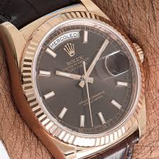 AUTOMATIC ROLEX DAY-DATE 118135 CHOCOLATE photo review