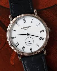 MEN PATEK PHILIPPE CALATRAVA 5119G WHITE ROMAN NUMERAL photo review