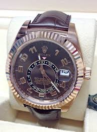 ky-Dweller Everose Gold on Brown Leather Strap 326135 photo review