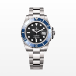 The Oyster Perpetual Submariner Date  white gold with a Cerachrom bezel insert in blue ceramic and a black dial