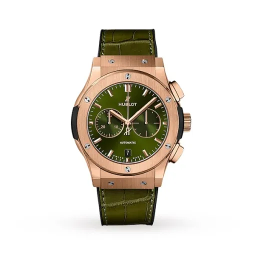 17170643_1_1 Hublot Classic Fusion Men Automatic Green Alligator Watch 541.OX.8980.LR - DrWatch Premium Watch