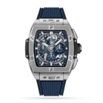 Hublot Spirit Of Big Bang Men Automatic Blue Rubber Watch 641.NX.7170.RX