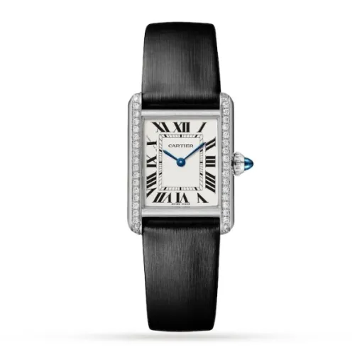Cartier Tank Must Women Quartz Silver Calf Watch W4TA0016 - DrWatch Premium Watch