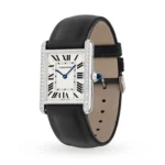Cartier Tank Must Women Quartz Silver Calf Watch W4TA0016 - DrWatch Premium Watch