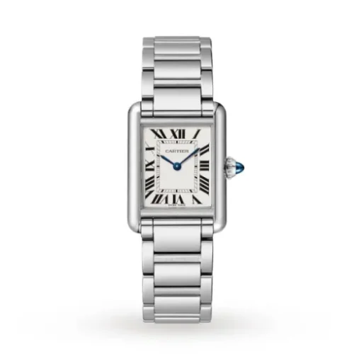 Cartier Tank Must Women Quartz Silver Stainless Steel Watch WSTA0051