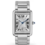 Cartier Tank Must Men Automatic Silver Stainless Steel Watch WSTA0053