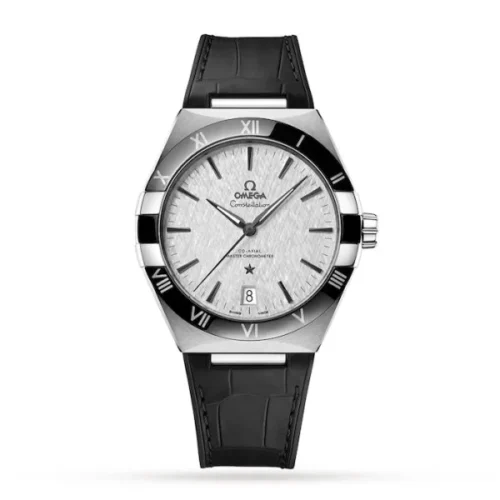 17331747_1_1 Omega Constellation Men Automatic Grey Leather Watch O13133412106001 - DrWatch Premium Watch