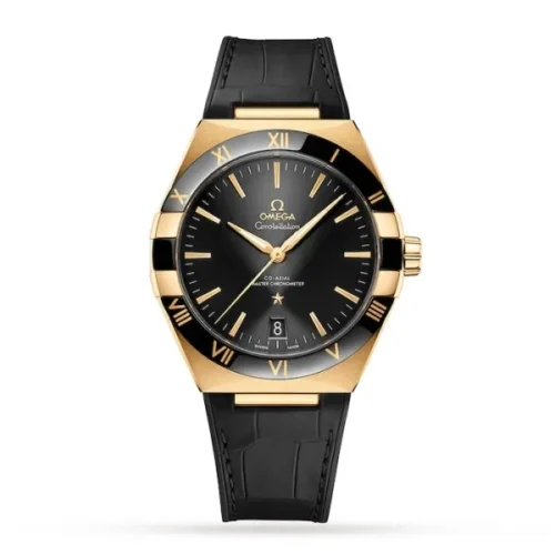 17331754_1_1 Omega Constellation Men Automatic Black Leather Watch O13163412101001 - DrWatch Premium Watch