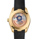 Omega Aquaterra Women Automatic Blue Alligator Watch O52253382003001