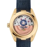 Omega Aquaterra Men Automatic Blue Alligator Watch O52253412103001