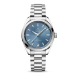 Omega Aquaterra Women Automatic Blue Stainless Steel Watch O22010342003002