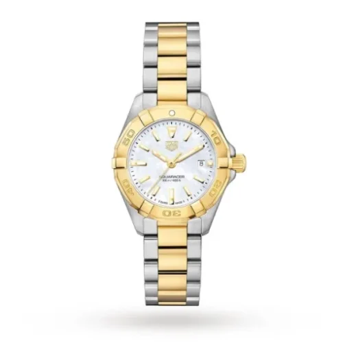 17381296_1_1 TAG Heuer Aquaracer Women Quartz Mother of Pearl Bicoloured Watch WBD1420.BB0321