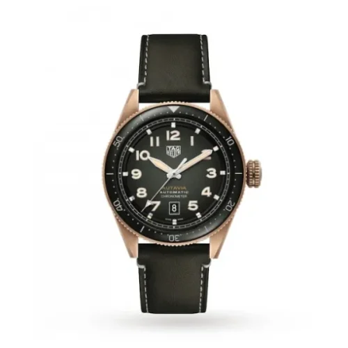 17381723_1_1 TAG Heuer Autavia Men Automatic Green Leather Watch WBE5190.FC8268