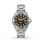 TAG Heuer Aquaracer Men Automatic Brown Stainless Steel Watch WAY2018.BA0927