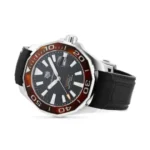 TAG Heuer Aquaracer Men Automatic Black Rubber Watch WAY201N.FT6177