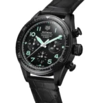 TAG Heuer Autavia Men Automatic Black Alligator Watch CBE511C.FC8280