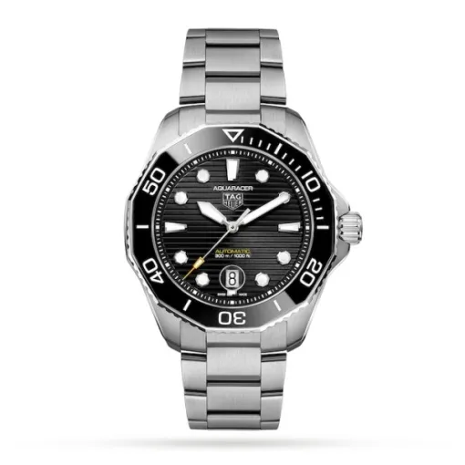 TAG Heuer Aquaracer Men Automatic Black Stainless Steel Watch WBP201A.BA0632 - DrWatch Premium Watch