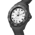 TAG Heuer Aquaracer Men Automatic White Rubber Watch WBP201D.FT6197