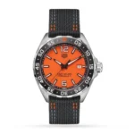 TAG Heuer Formula 1 Men Quartz Orange Canvas Watch WAZ101A.FC8305