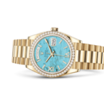Rolex Day-Date 36 Oyster 36 mm yellow gold and diamonds 128348RBR - DrWatch Premium Watch