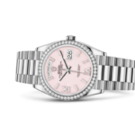 Rolex Day-Date 36 Oyster 36 mm white gold and diamonds 128349RBR - DrWatch Premium Watch