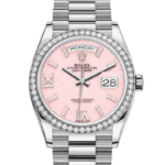 Rolex Day-Date 36 Oyster 36 mm white gold and diamonds 128349RBR