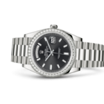 Rolex Day-Date 40 Oyster 40 mm white gold and diamonds 228349RBR - DrWatch Premium Watch