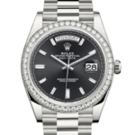 Rolex Day-Date 40 Oyster 40 mm white gold and diamonds 228349RBR