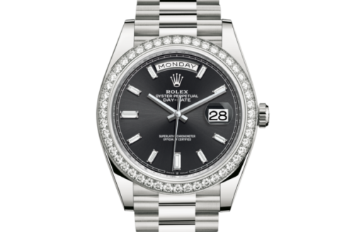 Rolex Day-Date 40 Oyster 40 mm white gold and diamonds 228349RBR