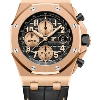 Royal-Oak-Offshore-Selfwinding-Chronograph-26470OR.OO_.A002CR.02 Audemars Piguet Royal Oak Offshore Selfwinding Chronograph Black, Gold 26470OR.OO.A002CR.02 - DrWatch Premium Watch