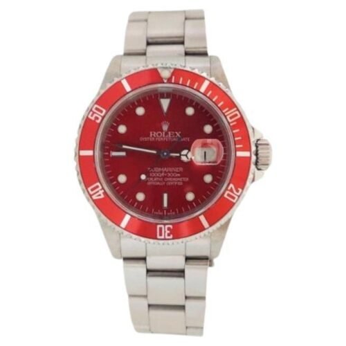 Rolex Men's Submariner 16610 Red Oyster