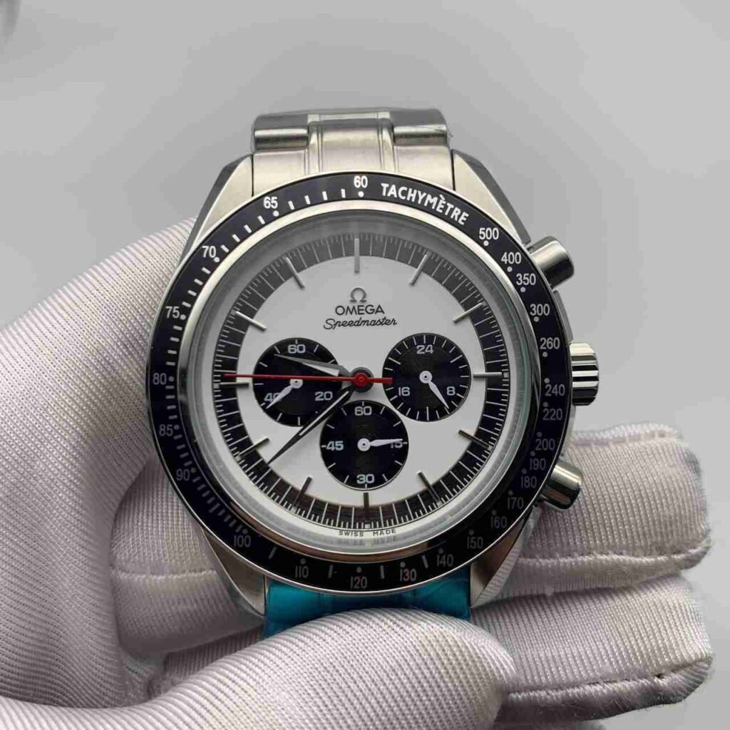 Omega Speedmaster silver white - DrWatch Premium Watch