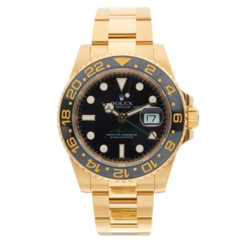 ROLEX GMT-Master II 2 - 116718LN - 18ct Yellow Gold 40mm - Black Dial - FULL SET