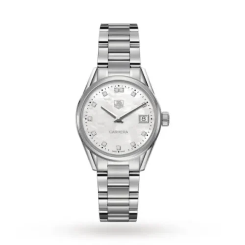 TAG Heuer Carrera Women Quartz Mother of Pearl Stainless Steel Watch WAR1314.BA0778