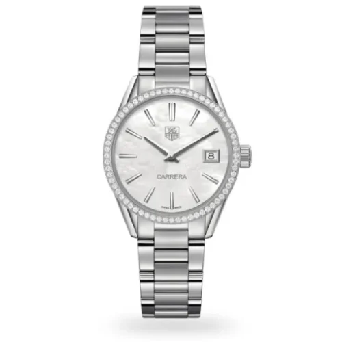 TAG Heuer Carrera Quartz White Stainless Steel Watch WAR1315.BA0778
