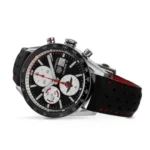TAG Heuer Carrera Men Automatic Black Leather Watch CV201AS.FC6429 - DrWatch Premium Watch